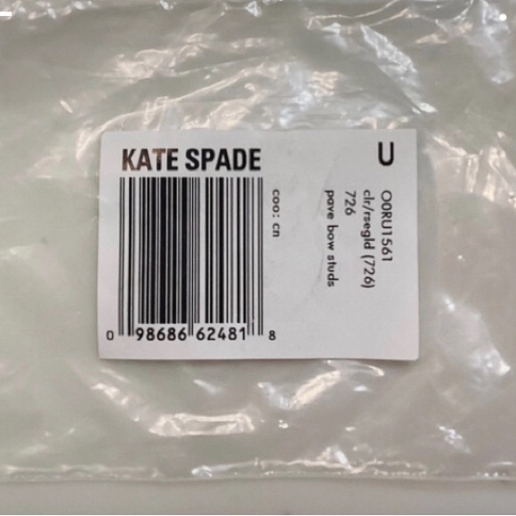 🆕🔥KATE SPADE(READY SET BOW)ABSOLUTELY GORGEOUS SEXY ROSE GOLD&CLEAR EARRINGS - Picture 10 of 12